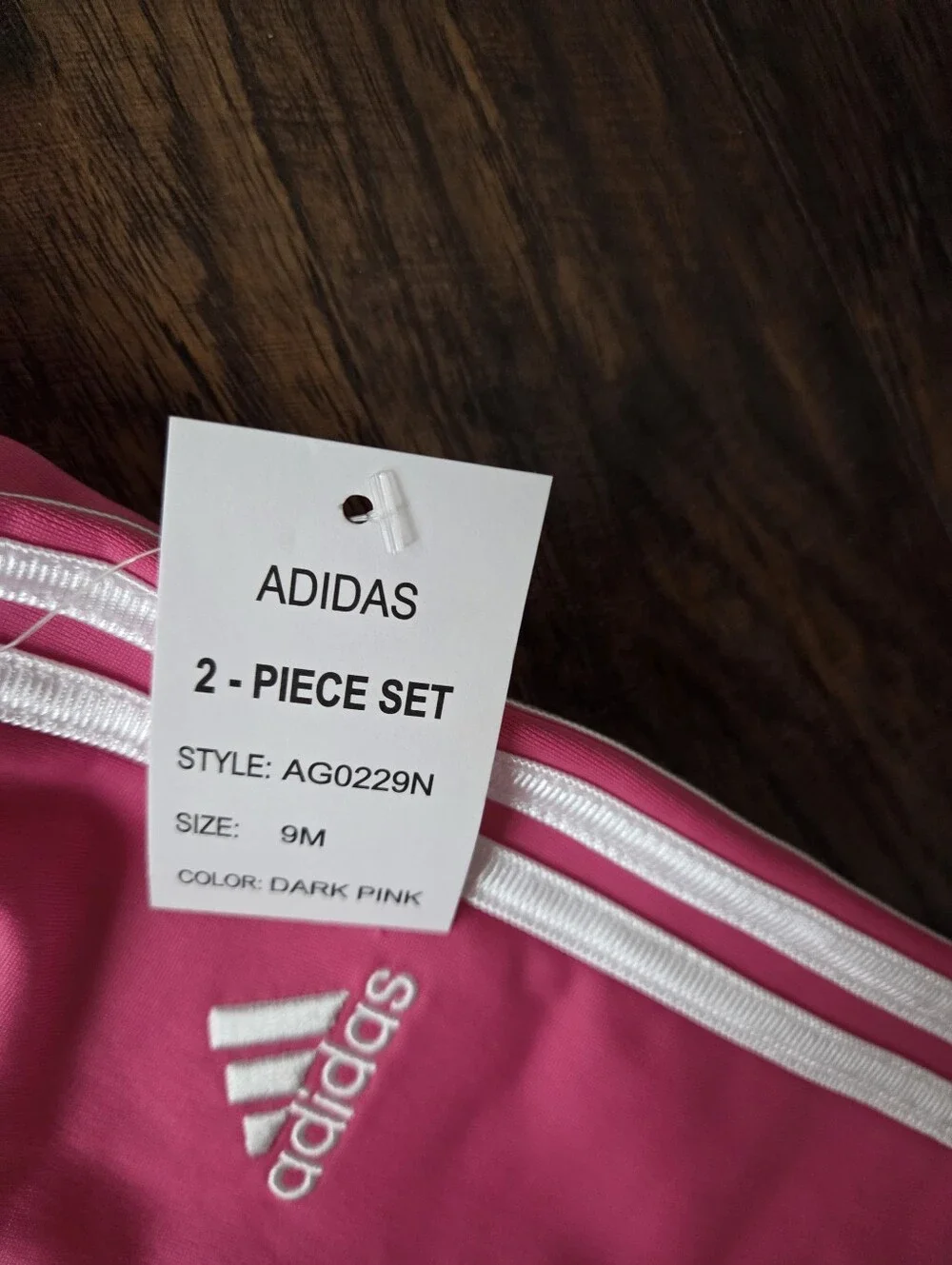 Adidas Girls 2-Piece Pink Track Jacket & Pants